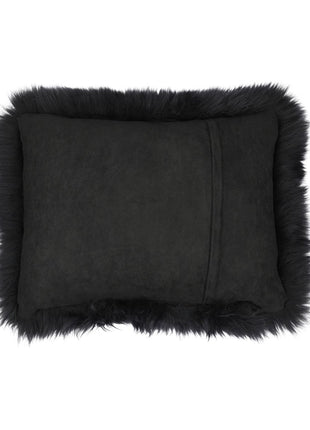 Fellkissen | Langhaar | Neuseeland | 35x45 cm Schwarz