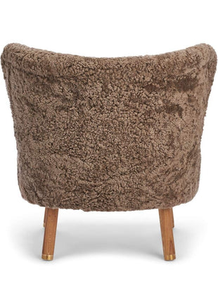 Emil Loungesessel | Premium Lammfell | Kurzhaar Taupe