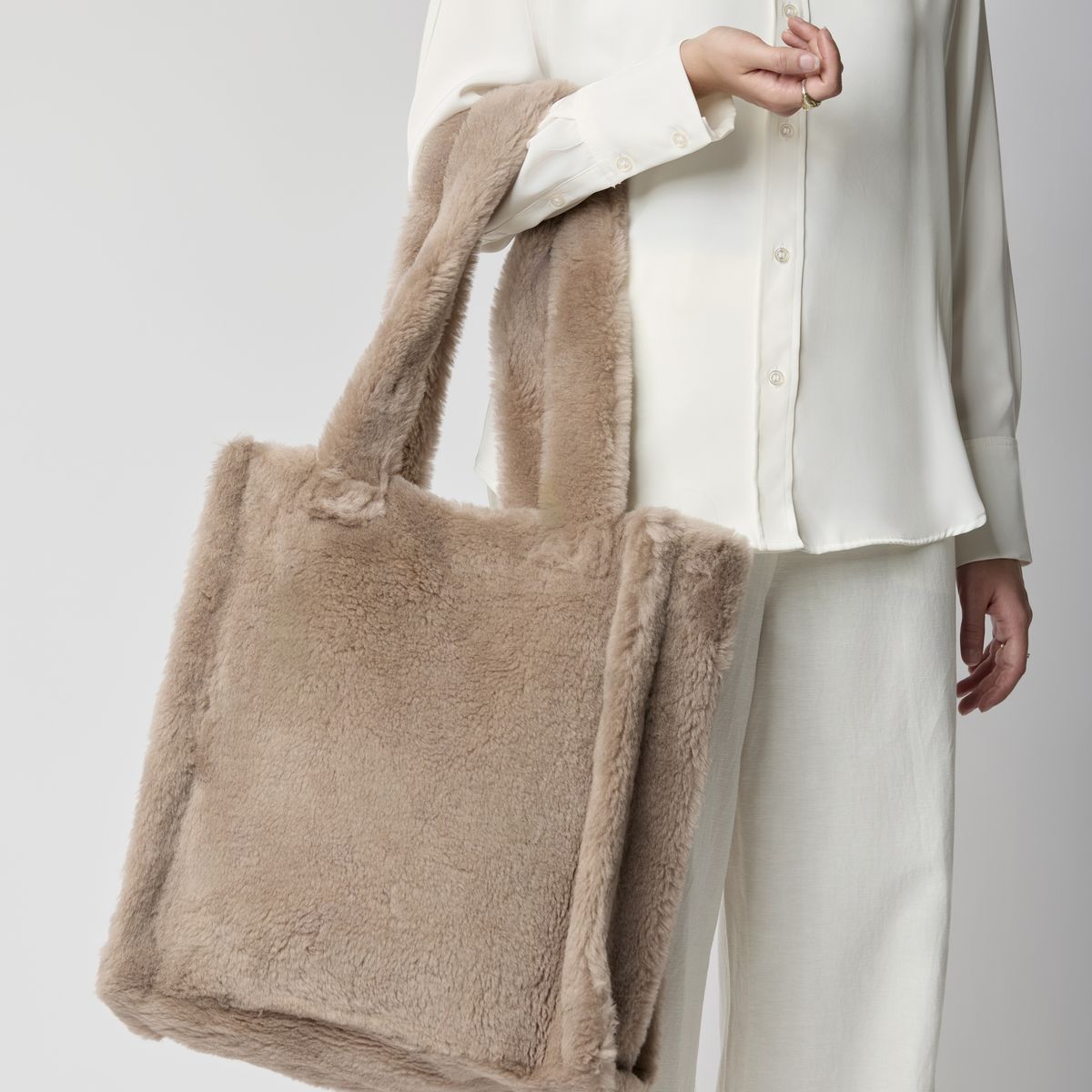 Maxi Glory Shopper | Neuseeland | Lammwolle Salbeigrün
