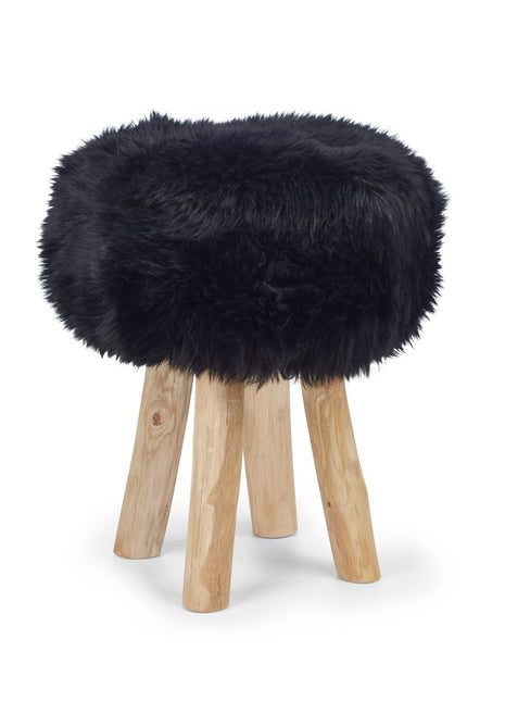 Lammfell Hockerbezug | Langhaar | Neuseeland | 35x17 cm