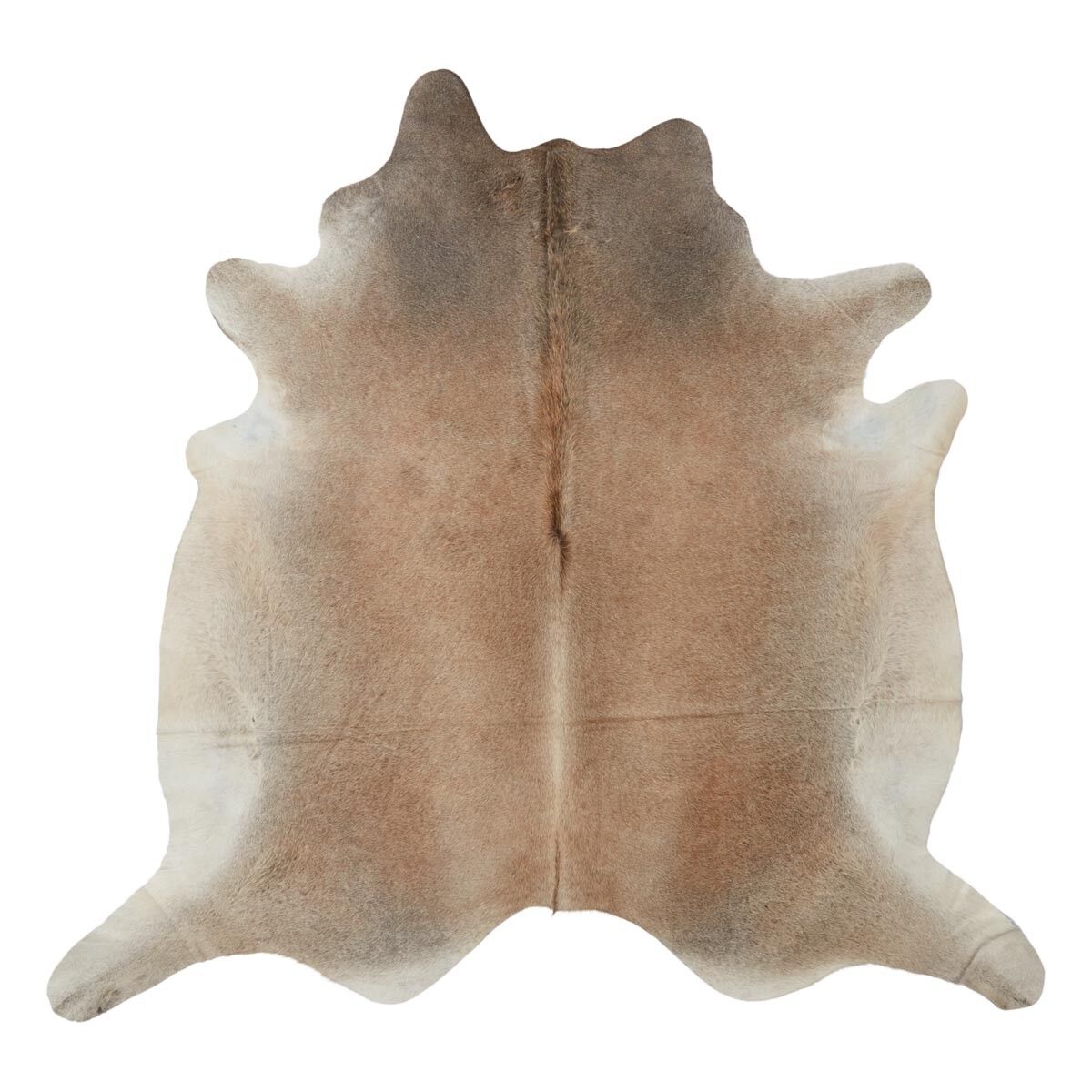 Kuhfell Teppich Unikat | Graubeige | 4,1 m² | Nr. 2679