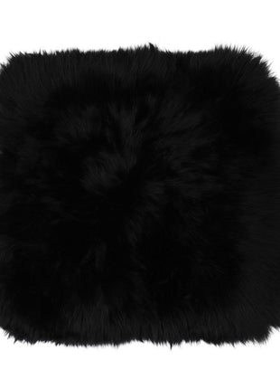 Fellkissenbezug | Langhaar | Neuseeland | 50,5x50,5 cm Schwarz