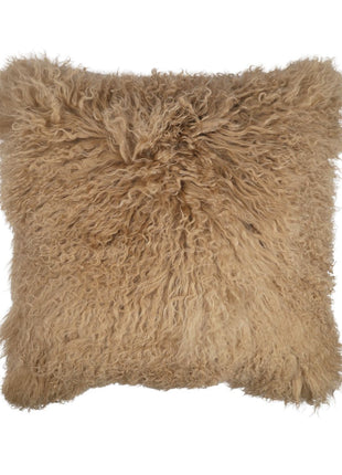 Fellkissen | Tibet | 50x50 cm Sand Taupe