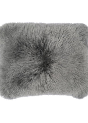 Fellkissen | Langhaar | Neuseeland | 35x45 cm Stahl