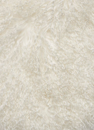 Lina Loungesessel | Premium Lammfell | Designmöbel Weiß