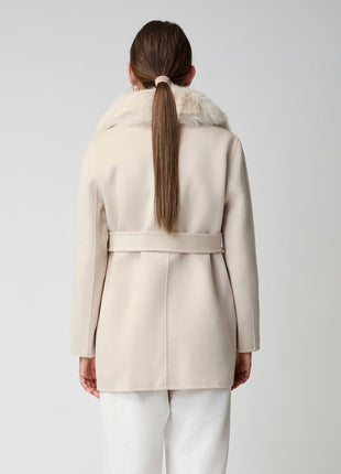 Charlott Mantel | Lammwolle, Fuchs Beige