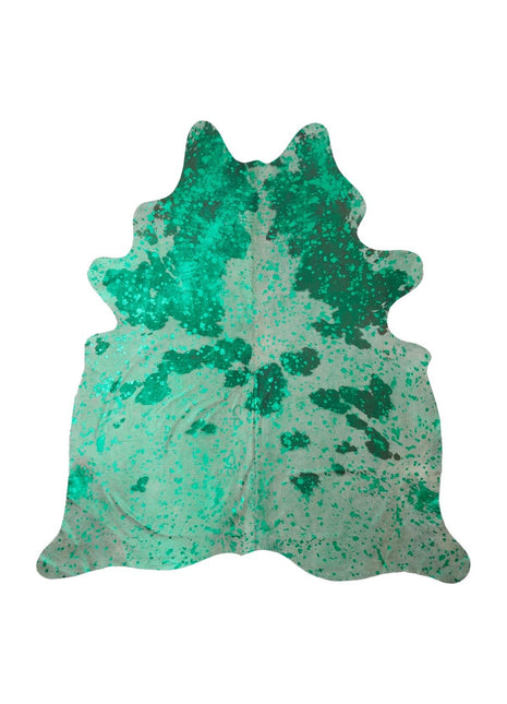 Unika Kuhfell | Schimmerndes Grün | 3,8 qm