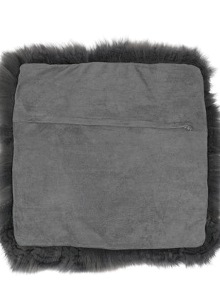 Fellkissenbezug | Langhaar | Neuseeland | 50,5x50,5 cm Stahl