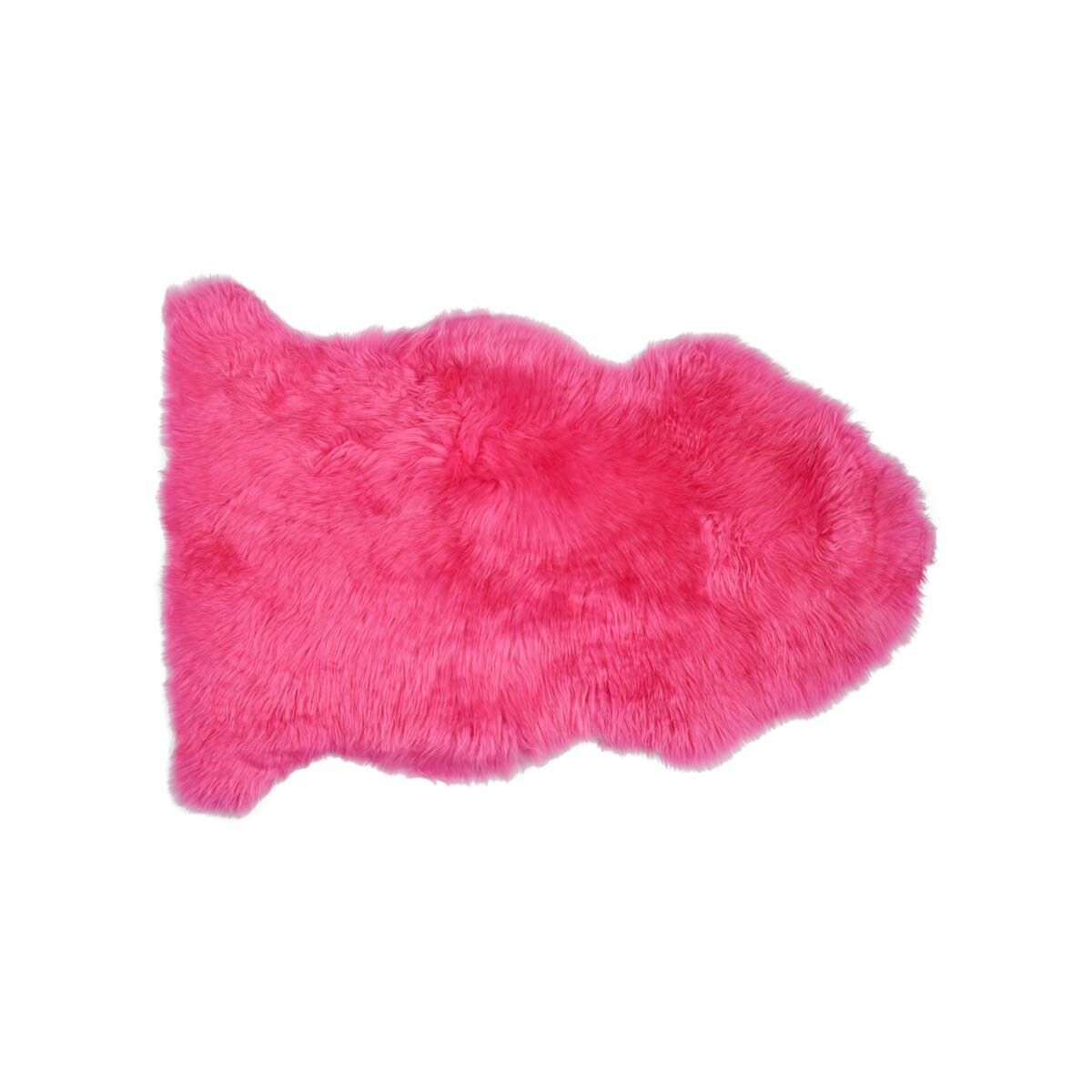 Merino Lammfell | Neuseeland | Ca. 85x60 cm Fuchsie
