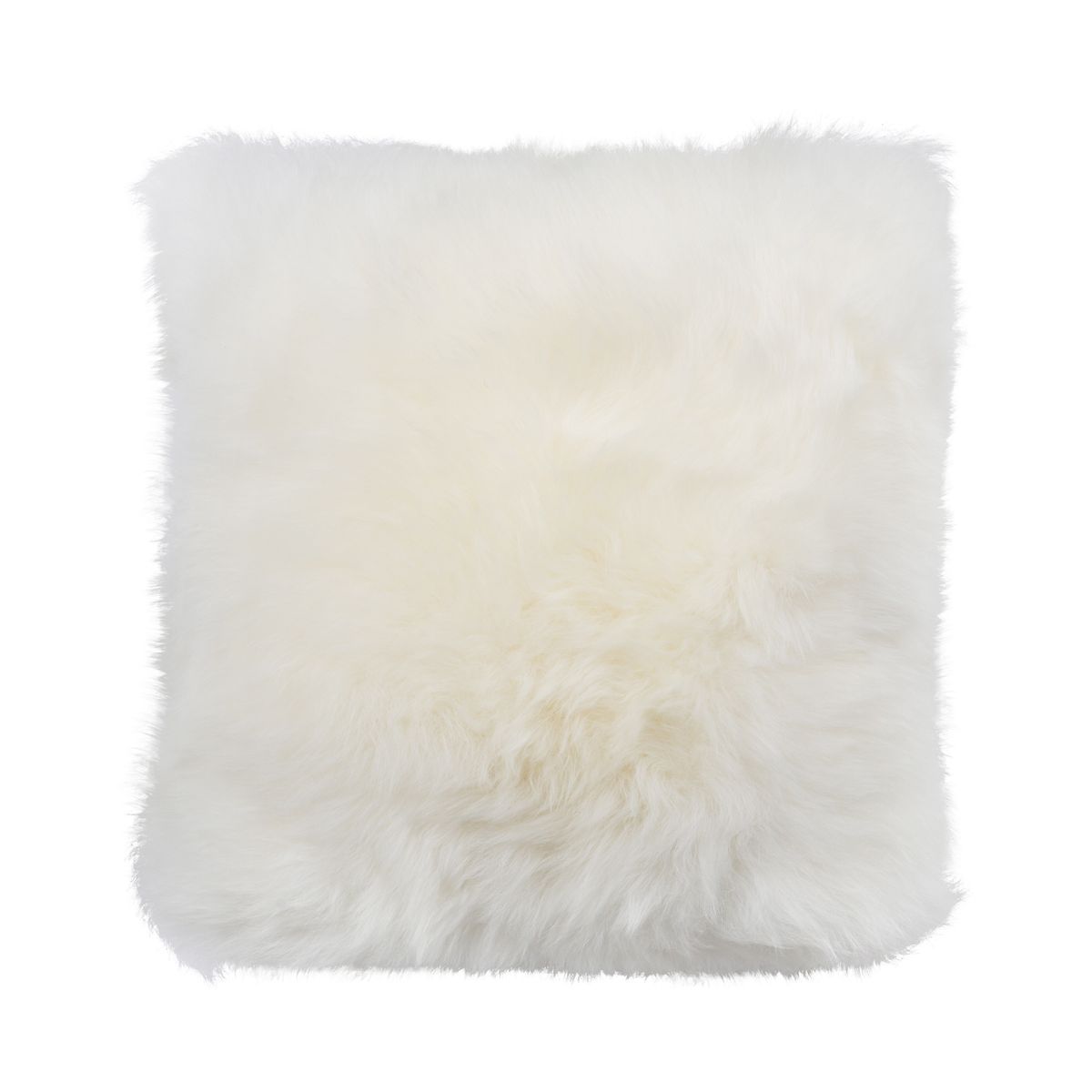Premium Fellkissen | Toskana Lammfell | Doppelseitig | 40x40 cm & 52x52 cm Weiß
