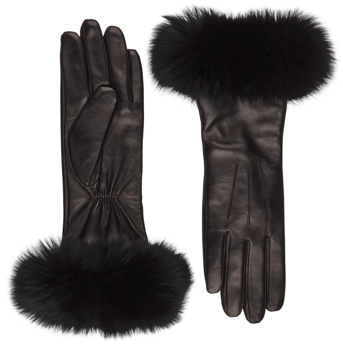 Kimberly | Lederhandschuhe | Nerzpelz | Damenhandschuhe