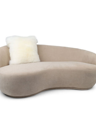 Premium Fellkissen | Toskana Lammfell | Doppelseitig | 40x40 cm & 52x52 cm Weiß