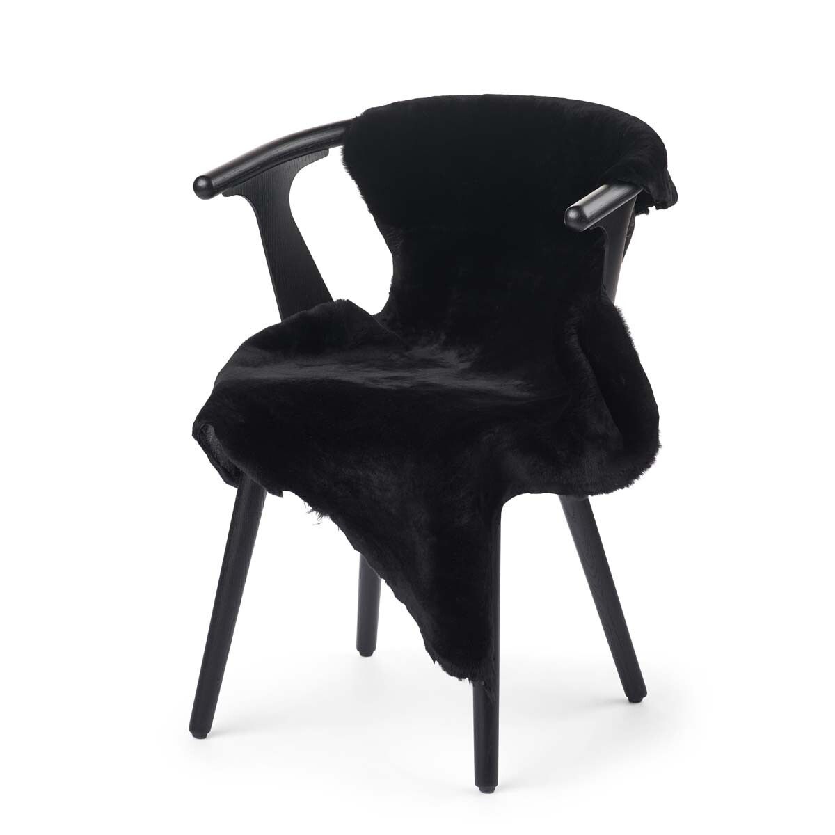 Lammfell Premium | Kurzhaar Australien | Doppelseitig 90x60 cm Schwarz