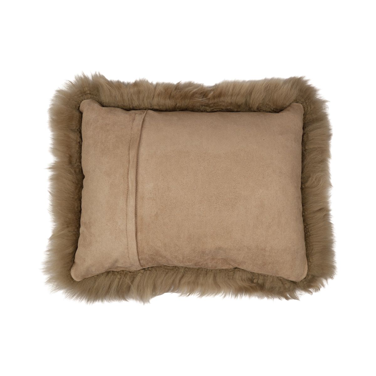 Fellkissen | Langhaar | Neuseeland | 35x45 cm Taupe