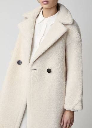 Savannah Mantel | Lammwolle Beige