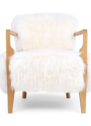 Lina Loungesessel | Premium Lammfell | Designmöbel