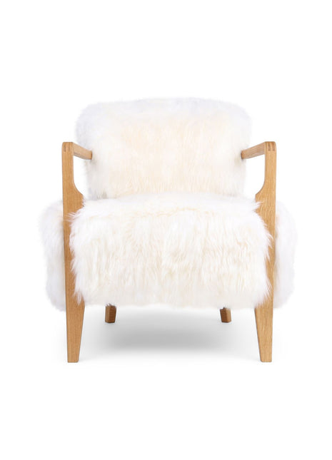 Lina Loungesessel | Premium Lammfell | Designmöbel