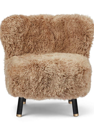 Emil Loungesessel | Premium Lammfell | Langhaar Honig