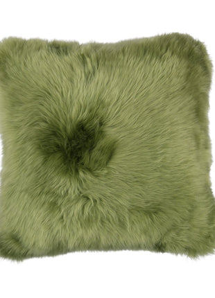 Fellkissen | Langhaar | Neuseeland | 50x50 cm Grün