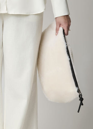 Maxi Havanna Clutch | Neuseeland | Lammwolle Beige