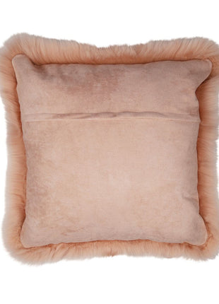Fellkissen | Langhaar | Neuseeland | 50x50 cm Rosa