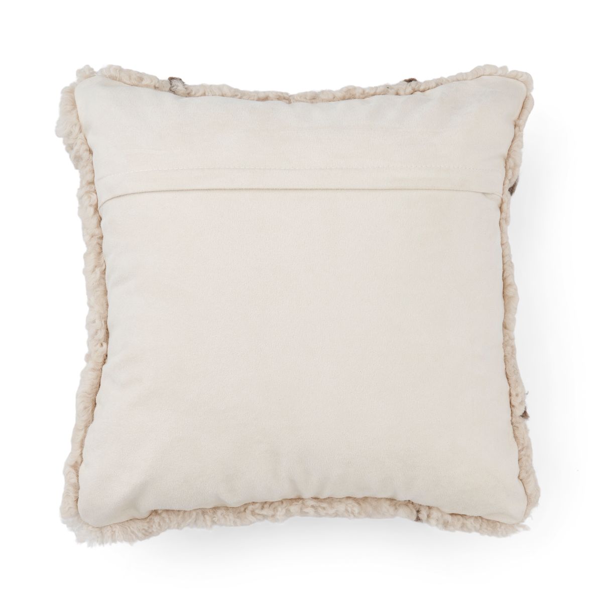 PATTERN COLLECTION | Fellkissen | Kurzhaar | Neuseeland | 40x40 cm Leinen/Taupe