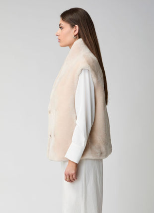Lorena Weste | Shearling Beige
