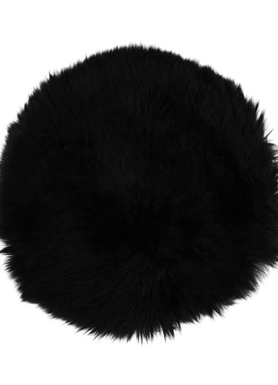 Stuhlkissen Premium | Langhaar | Neuseeland | D34cm Schwarz