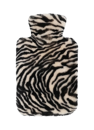 Premium Wärmflasche | Mokassin | Neuseeland | 37x27 cm Zebramuster: Schwarz/Creme