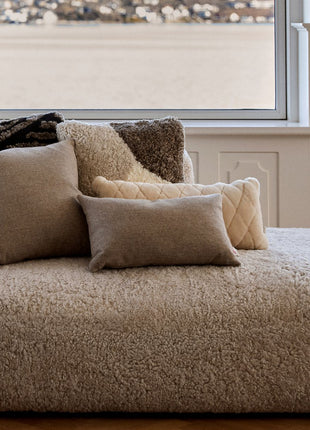 Wollkissen | 100% Wolle | 52x52 cm | 34x52 cm Beige