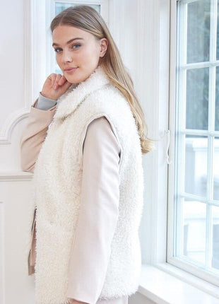 Ivette Weste | Lammwolle Teddybraun