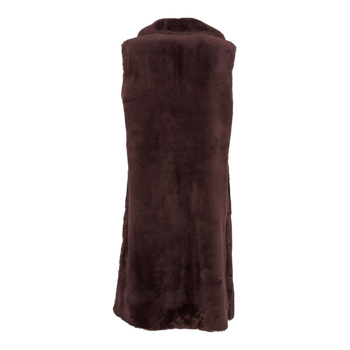 Raelynn Weste | Shearling Lammfell Schoko