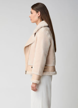Annalon Jacke | Doubleface Beige