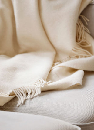 Julia Decke | 50% Baby Alpaka & 50% Wolle | 140x240 cm Dunkelbraun