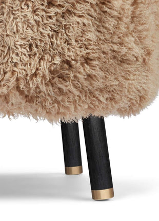 Emil Loungesessel | Premium Lammfell | Langhaar Honig