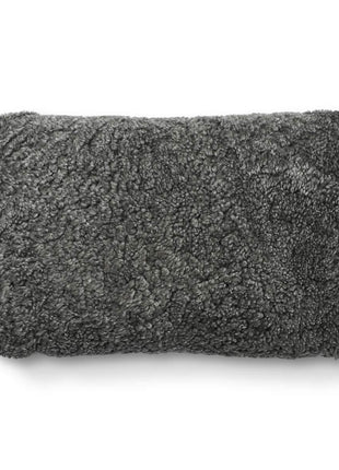 Lammfellkissen | Kurzhaar | Neuseeland | 100% Wolle | 52x52 cm | 34x52 cm Steingrau/Grafit