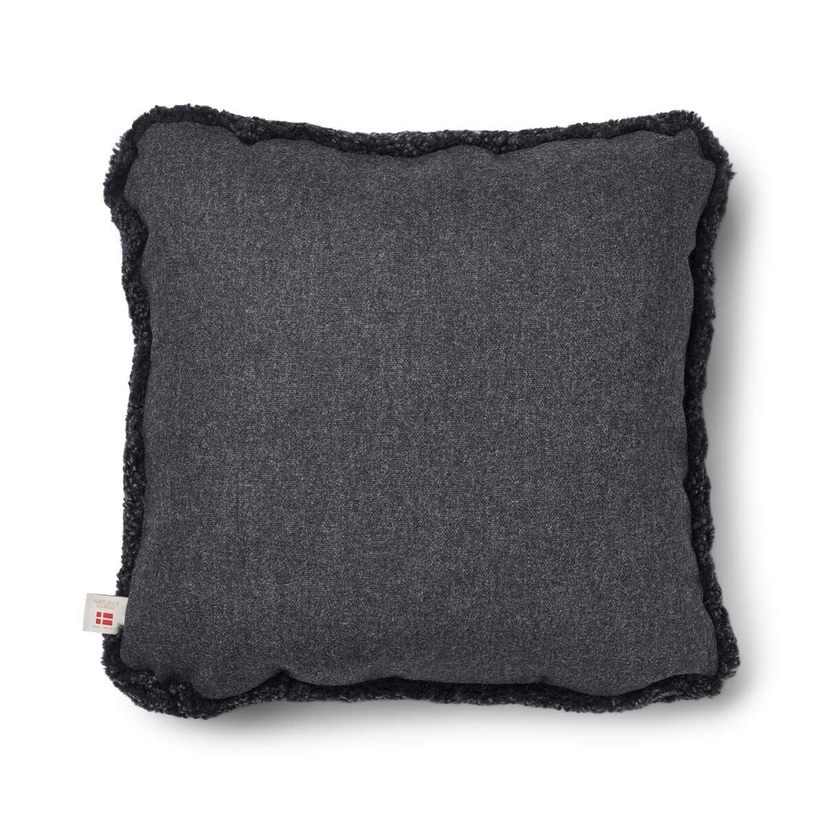 Lammfellkissen | Kurzhaar | Neuseeland | 100% Wolle | 52x52 cm | 34x52 cm Kohle/Anthrazit