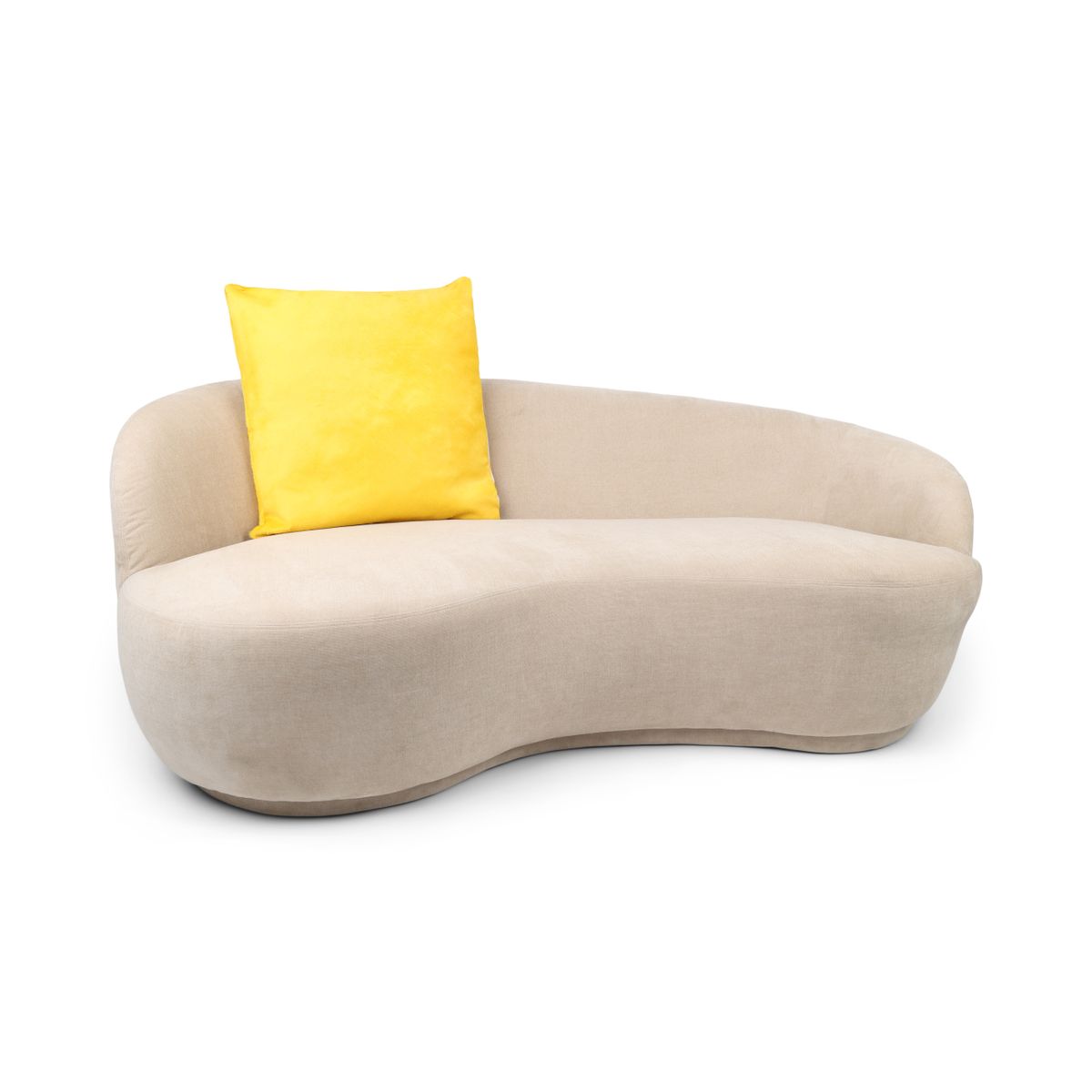 Premium Kuhfellkissen | Doppelseitig | 41x41 cm, 52x52 cm & 61x61 cm Hellgelb