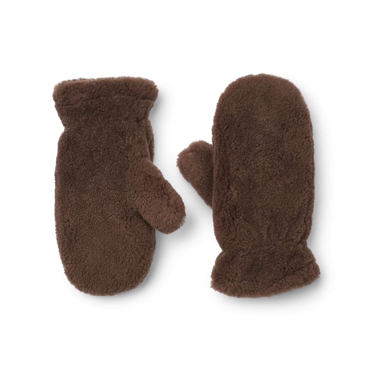 Monta Fäustlinge | Lammwolle | Damenfäustlinge Teddybraun