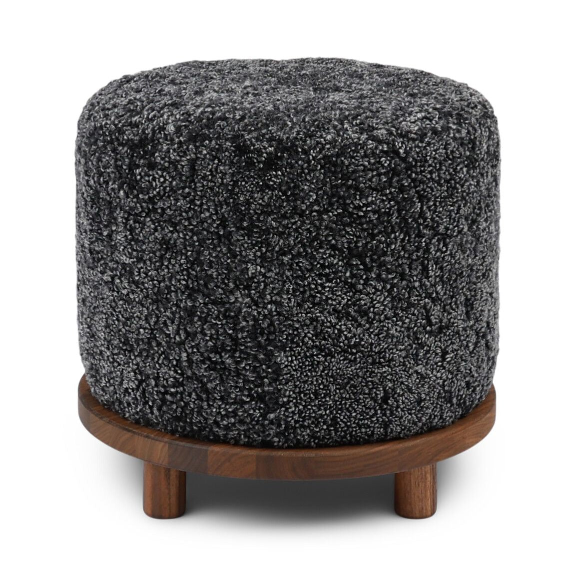 Simon Pouf | Kurzhaar | Neuseeland | D46x52 cm Anthrazit
