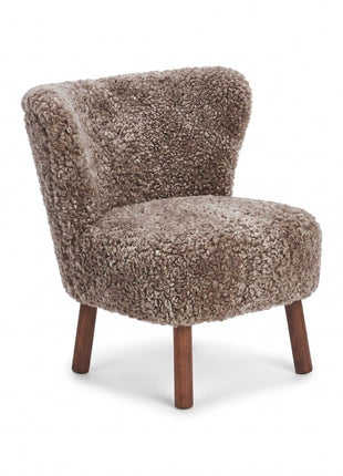 Emily Loungestuhl | Kurzhaar | Design Möbel Cappuccino