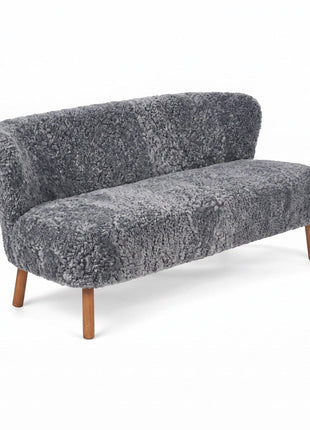 Emanuel Sofa | Zweisitzer | Design Möbel Hellgrau
