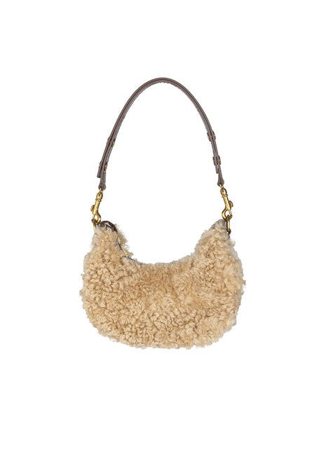 Regan Tasche | Lammwolle, Kalbsleder