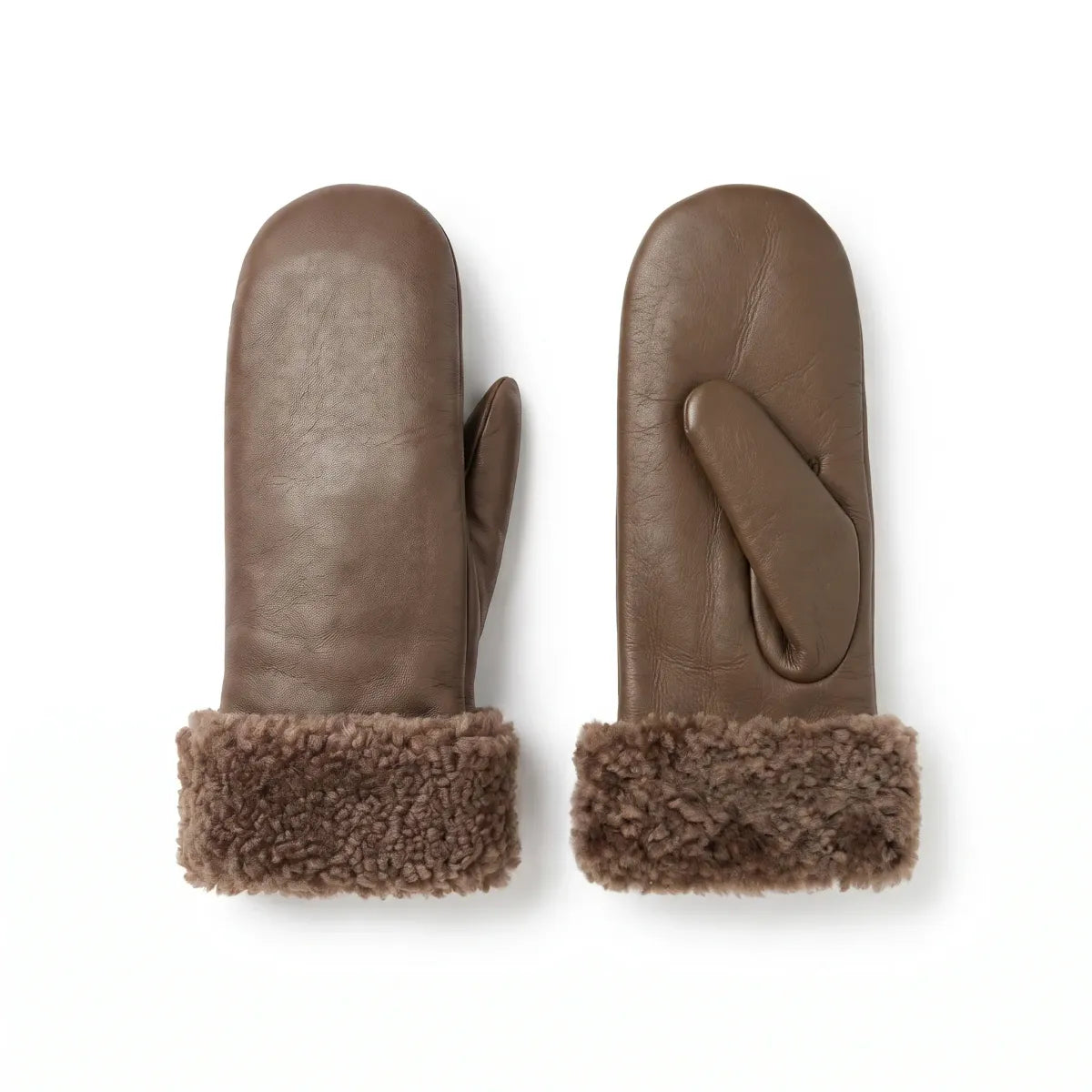 Rita Fäustlinge | Double Face | Damenfäustlinge Taupe