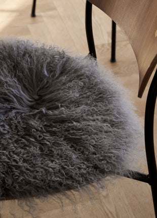 Lammfell Stuhlauflage | Tibet | D38 cm Arctic Sunrise