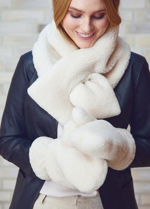 Monta Fäustlinge | Lammwolle | Damenfäustlinge Beige