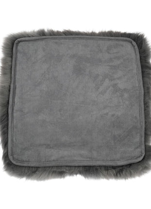 Sitzkissen | Langhaar | Neuseeland | Stoffrückseite | 40x40 cm Stahl