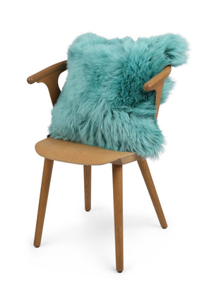 Fellkissen | Langhaar | Neuseeland | 50x50 cm Türkis