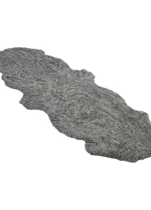 Doppeltes Lammfell | Kurzhaar | Neuseeland | 160x60 cm Skandinavisch Hellgrau