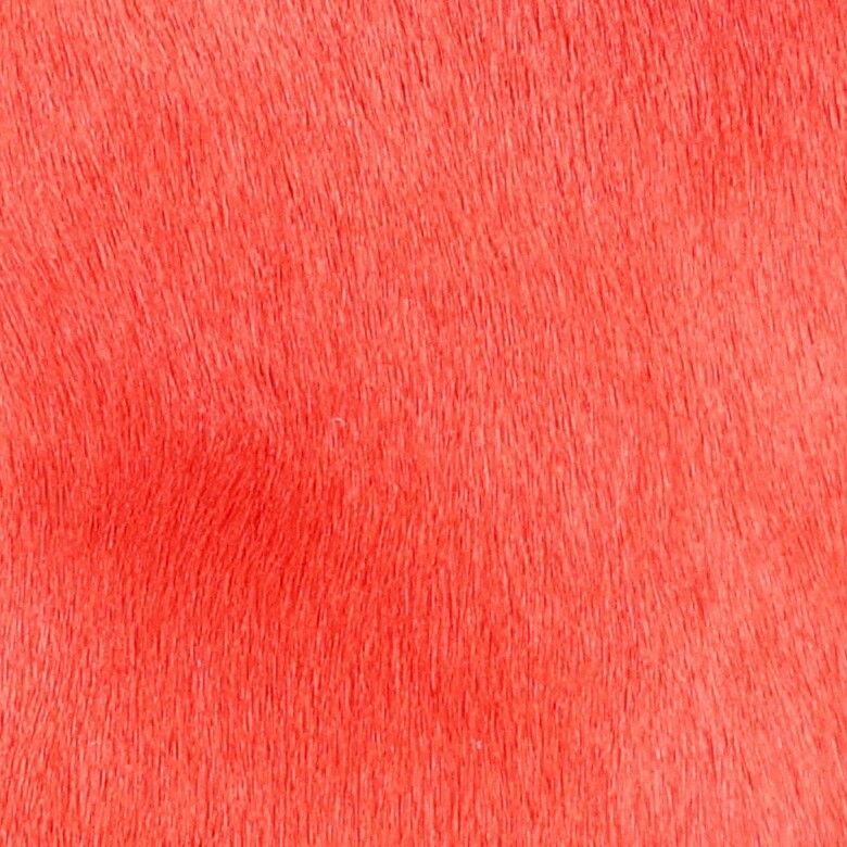 Premium Kuhfellkissen | Doppelseitig | 41x41 cm, 52x52 cm & 61x61 cm Korallen Pfirsich
